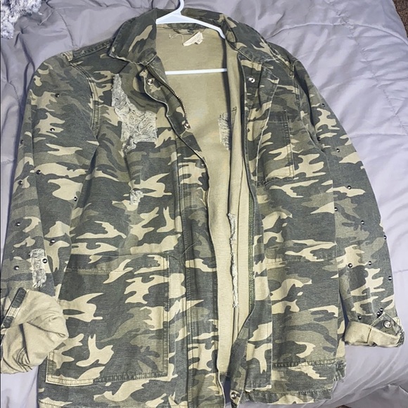 Gilded Intent Jackets & Blazers - Destructed Camp Jacket
